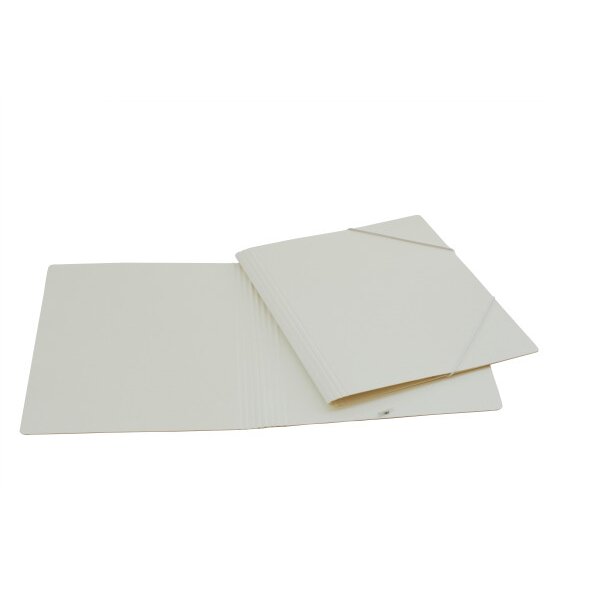 EROLA Gummibandmappe 800my A4 3228 weiss Pressspan