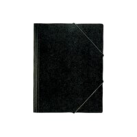 EROLA Gummibandmappe 800my A4 3228 schwarz Pressspan