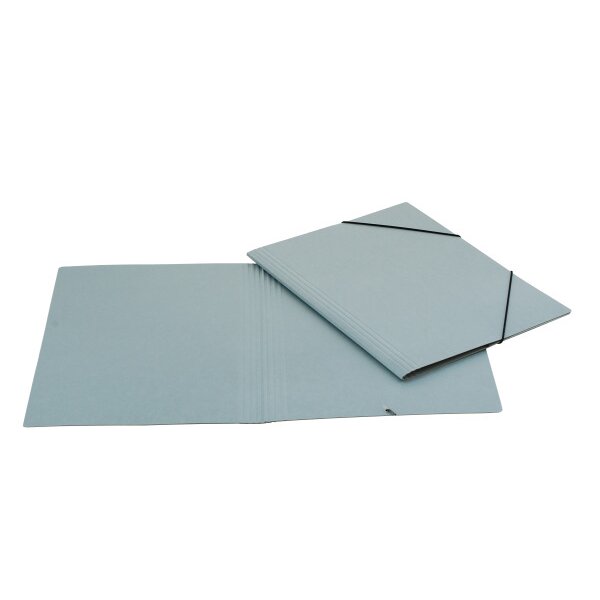 EROLA Gummibandmappe 800my A4 3228 grau Pressspan