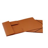 EROLA Gummibandmappe 650my A4 33299 braun Pressspan 3...