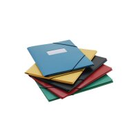 EROLA Gummibandmappe 650my A4 33299F blau Pressspan mit...