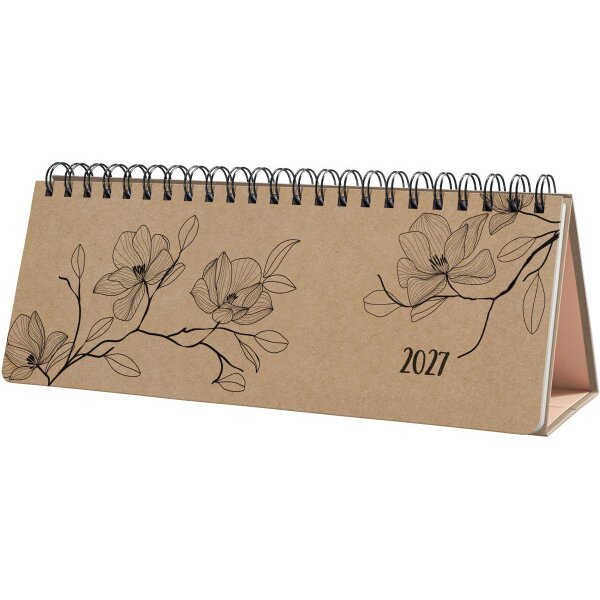 JOLIE Calendrier de table Pure 2027 7J902 1S/2P black magnolia 30x15.4cm