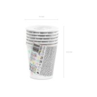 PARTYDECO Gobelets 180ml KPP14-EU1 Licorne,...