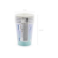 PARTYDECO Gobelets 220ml KPP55-EU1 Narval 6 pièces