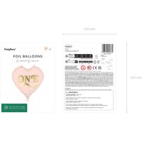 PARTYDECO Ballon en plastique 45cm FB390-081J Cur...