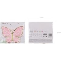 PARTYDECO Serviettes 16x12cm SPK39 Papillon 12 pièces