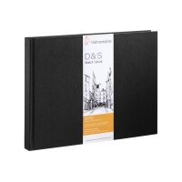 HAHNEMÜHLE Sketchbook D&S A5 quer 10628271 noir...