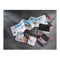 HAHNEMÜHLE Leporello ZigZag 5x5cm 10625005 blanc,...