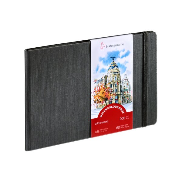 HAHNEMÜHLE Livre daquarelle A6 quer 10628810 blanc, 200g 30 feuilles