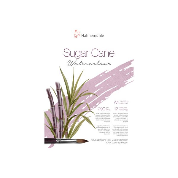 HAHNEMÜHLE Waterco.pad SugarCane A4 10625431 blanc, 290g 12 feuilles