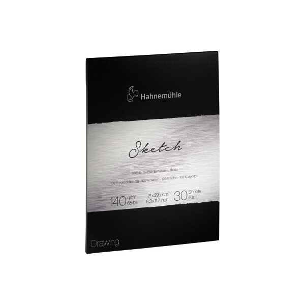 HAHNEMÜHLE Bloc à dessin Sketch A4 10625161 blanc, 140g 30 feuilles