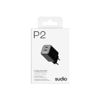 SUDIO USB-C GaN Wall Charger 45W P2EUBLK P2 EU, Black