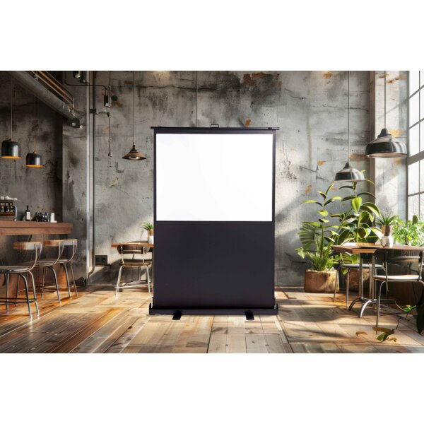 magnetoplan Pull-Up Bodenleinwand, (B)1.940 x (H)1.090 mm
