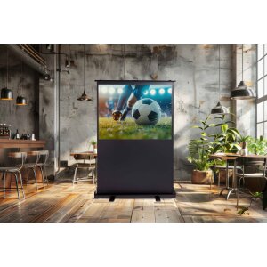 magnetoplan Pull-Up Bodenleinwand, (B)1.940 x (H)1.090 mm