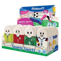 Pelikan Gomme en plastique Squeezy Sports, présentoir