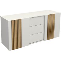 kerkmann Bahut Oxford, 3 tiroirs & 2 portes, blanc