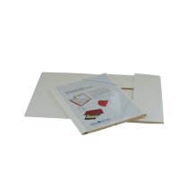 EROLA Gummibandmappe 650my A4 33299S weiss Pressspan m....