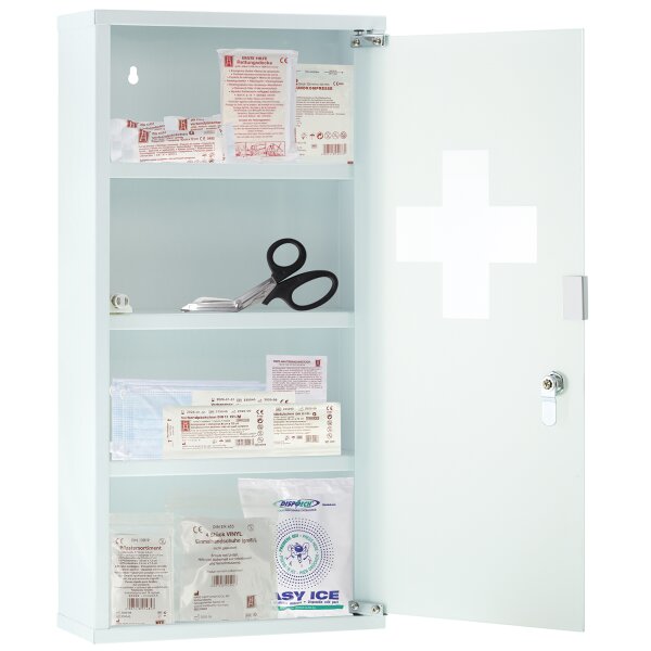 FIRST AID ONLY Erste-Hilfe-Schrank mit Glast&uuml;r, unbest&uuml;ckt