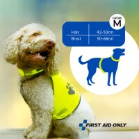 FIRST AID ONLY Hunde-Warnweste mit Pfoten-Print, gelb, L