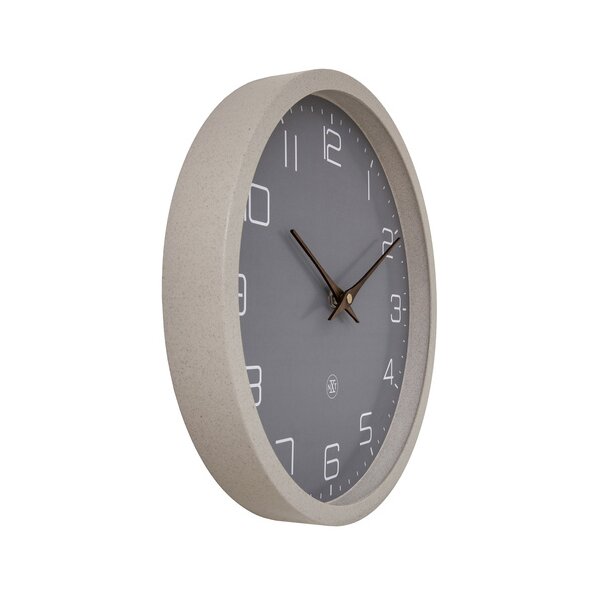 NEXTIME Wanduhr Quarzuhr NXT ECO, Durchm.: 300 mm, schwarz