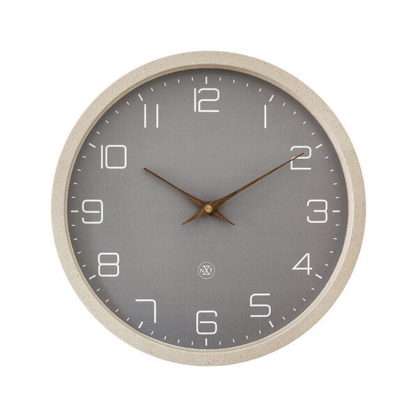 NEXTIME Wanduhr Quarzuhr NXT ECO, Durchm.: 300 mm, schwarz