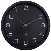 NEXTIME Wanduhr Quarzuhr NXT ECO, Durchm.: 300 mm, schwarz