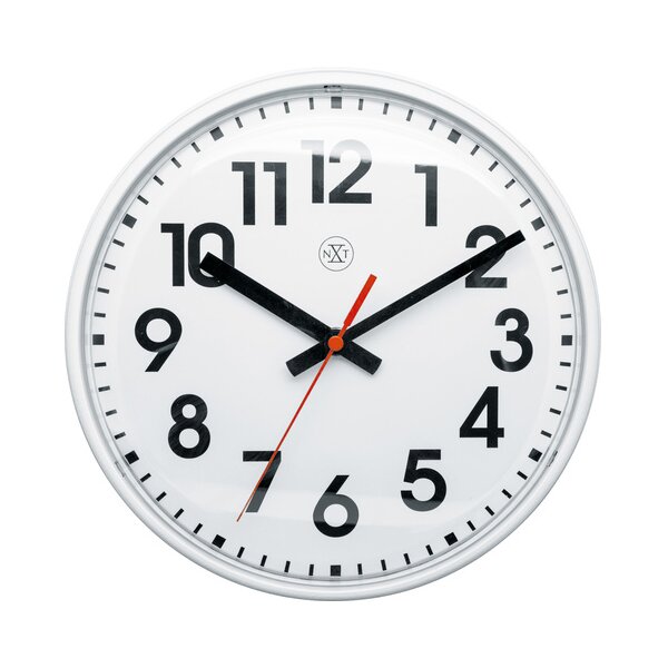 NEXTIME Horloge murale à quartz NXT, diamètre: 260 mm, noir
