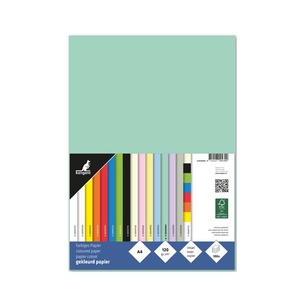 kangaro Multifunktionspapier, DIN A4, 120 g qm, pastellblau