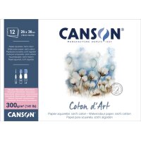 CANSON Aquarellblock "Coton dArt", 260 x 360...