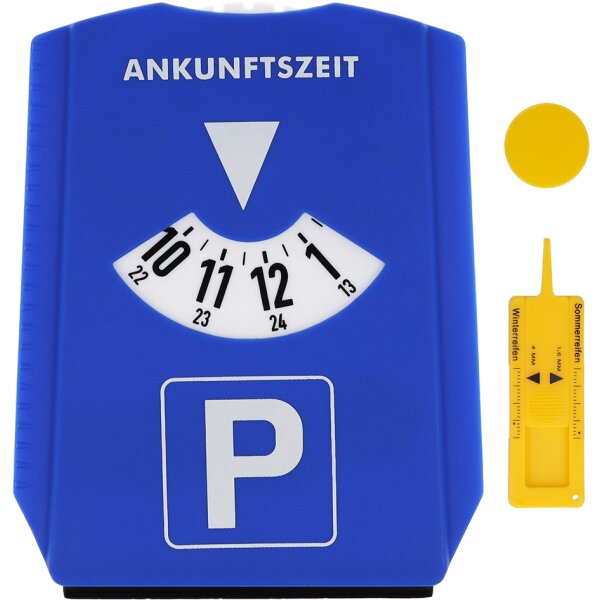 FIRST AID ONLY 5-in-1 Multifunktions-Parkscheibe, blau