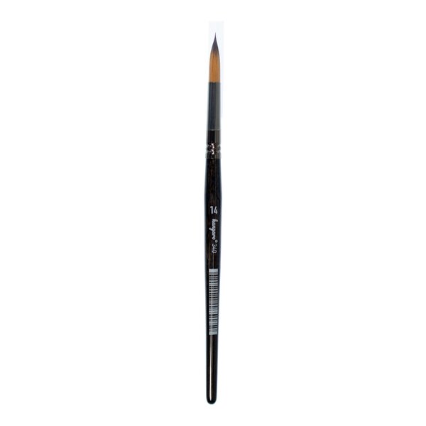 kangaro Haarpinsel 340, rund, Gr. 8, schwarz lackiert
