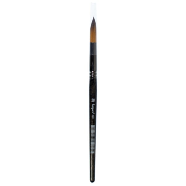 kangaro Haarpinsel 340, rund, Gr. 8, schwarz lackiert