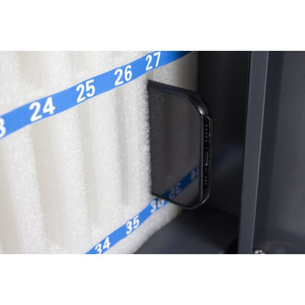 kangaro Armoire pour smartphones, 48 logements, gris foncé