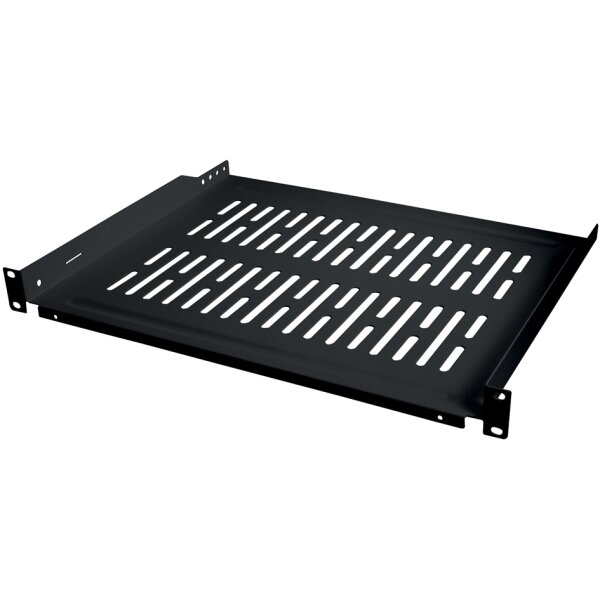 LogiLink 19" Fachboden, 1 HE, Festeinbau, (T)300 mm,schwarz