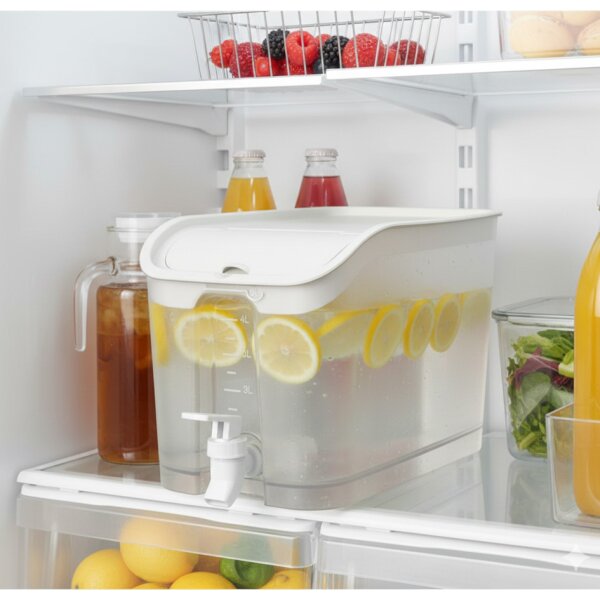 EDA Distributeur de boisson, 5 L, transparent avec couvercle