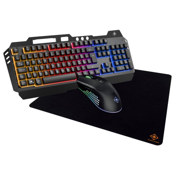 DELTACO 3-in-1 Gaming Kit RGB GAM-113V2-CH Black