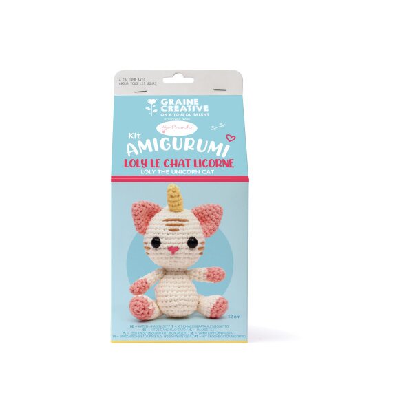 GRAINE CREATIVE Amigurumi Kit GC-420221 Chat licorne