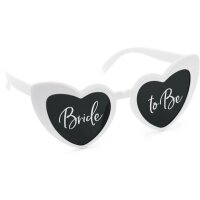 PARTYDECO Lunettes 14.8x6x13.5cm OKR32 Bride to be blanc