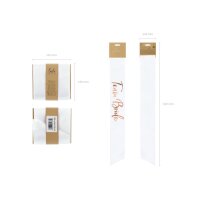 PARTYDECO écharpe 75cm SWP7-008 Team Bride blanc