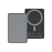 VALENTA Powerbank MagSafe 588676 Ultra Slim 5.000 mAh Grey