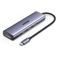 UGREEN Hub 5-in-1 USB-C to DP 75642 3xUSB-A3.0+1xUSB-C3.0