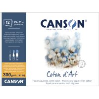 CANSON Aquarellblock "Coton dArt", 230 x 310...