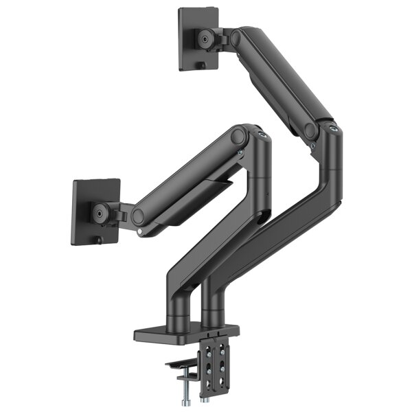 DIGITUS Doppel-Monitorhalterung, Tragkraft: 2x20 kg, schwarz