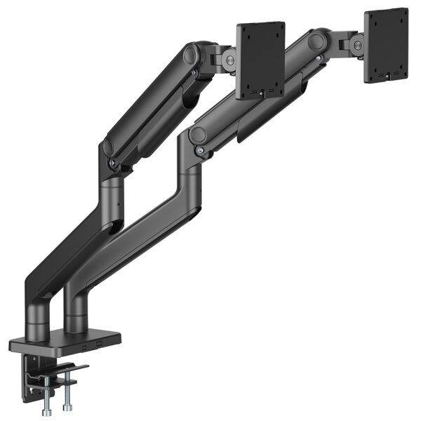 DIGITUS Doppel-Monitorhalterung, Tragkraft: 2x20 kg, schwarz