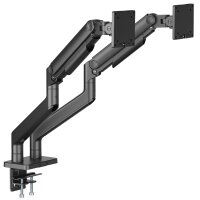DIGITUS Doppel-Monitorhalterung, Tragkraft: 2x20 kg, schwarz