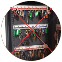 pavo Schlüsselanhänger, magnetisch, schwarz, 50er Pack