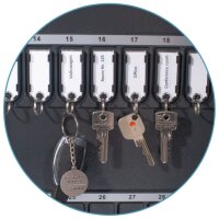 pavo Schlüsselanhänger, magnetisch, schwarz, 50er Pack