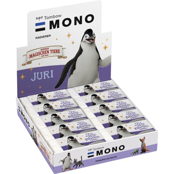 Tombow Kunststoff-Radierer MONO "Fuchs", 20er Display
