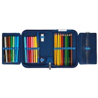 herlitz Schüleretui "Dip Dye blau türkis", 31-teilig
