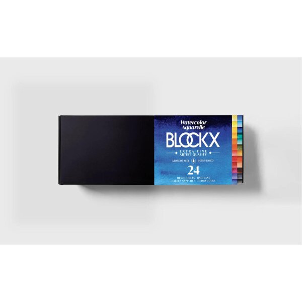 BLOCKX Malkasten Aquarell 41624BXC 24 Farben